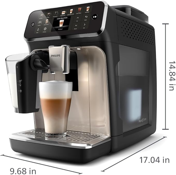 PHILIPS 5500 Series Fully Automatic Espresso Machine, LatteGo Milk System - Image 10
