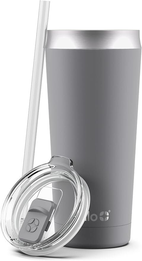 Ello Beacon Vacuum Insulated Stainless Steel Tumbler with Slider Lid and Optional Straw - Image 5