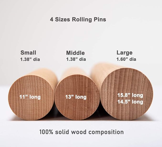 GOBAM Wood Rolling Pin, Large - Image 4