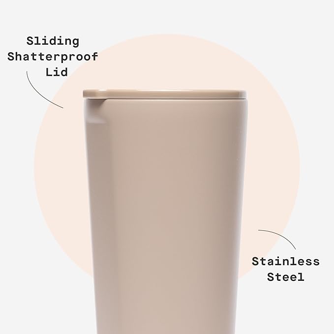 Corkcicle Classic Tumbler - Keeps Drinks Cold for 9 Hours & Hot for 3 - Triple-Insulated Stainless Steel - Holiday Tumbler Gift - 24 oz - Desert - Image 5