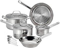 T-fal Performa Stainless Steel Cookware Set 12 Piece Induction Oven Broiler by T-falbrand
