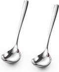 Comicfs 2 Pack Gravy Ladle, SUS 304 Stainless Steel Soup Ladle, Small Soup by Comicfs