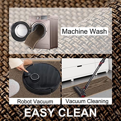 SUMLANS Kitchen Mat 1 PCS, Cushioned Non Slip Rugs for Kitchen Floor, Absorbent Runner Comfort Standing Mats Washable for Kitchen, Office, Home (Brown, 17.3"x60") - Image 6
