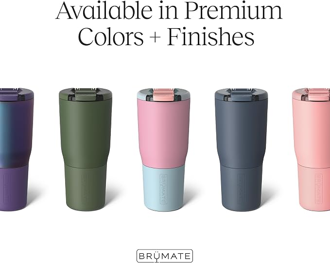 BrüMate Nav 25oz 100% Leak Proof Insulated Travel Tumbler with Magnetic BevLock™ Lid - Double Wall Cup-Holder Friendly Stainless Steel Mug (Blue Agave) - Image 2