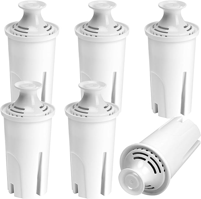 6-Pack Replacement Filter for Brita Pitcher and Dispensers, Water Filters by YourHomeApplianceMates