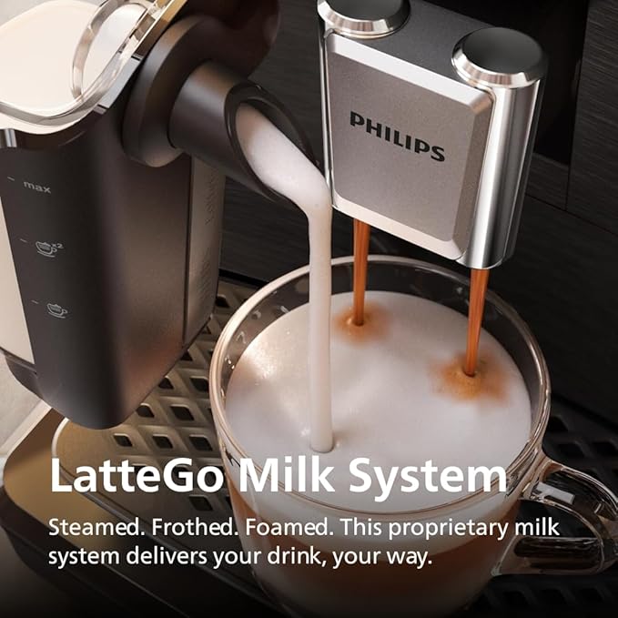 PHILIPS 3300 Series Fully Automatic Espresso Machine, LatteGo Milk System - Image 4