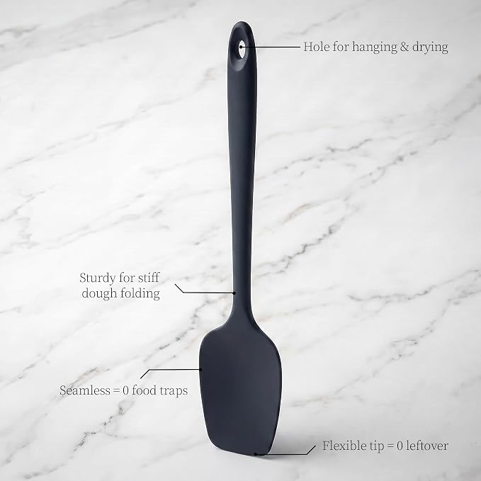 600ºF Heat Resistant Spatula, 11.34 inch High Heat Food Safe Semless Kitchen - Image 9