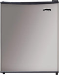 Magic Chef 2.4 Cu Ft All Refrigerator E-Star | 2.4-Cu. Ft. Mini Fridge, Stainless Steel by MagicChef