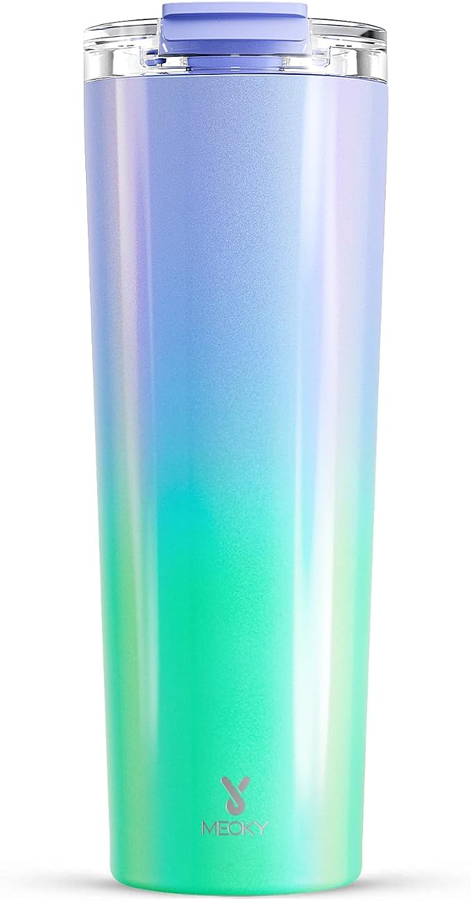 Meoky 30 oz Travel Coffee Mug with Leak-proof Lid, Stainless Steel Insulated Coffee Tumbler, Keeps Hot for 8 Hours or Cold for 24 Hours, Fits in Car Cup Holder (Fairyland) by MEOKY