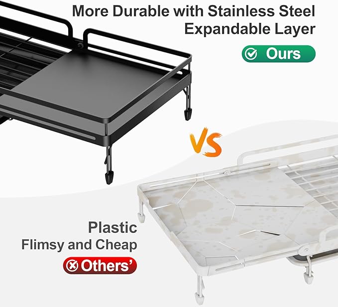 GSlife Large Expandable Dish Drying Rack - Image 4
