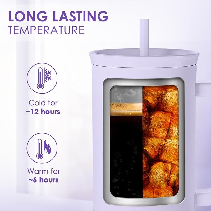 Christian Gift for Women – Insulated Stainless Steel Tumbler with Handle and Straw - Religious Inspirational Gifts for Birthday Christmas, 40oz - Image 4