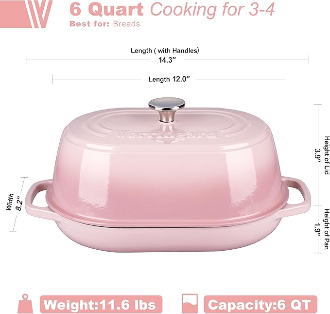 VORRINGARD Enameled Cast Iron Dutch Oven Pot - Image 2