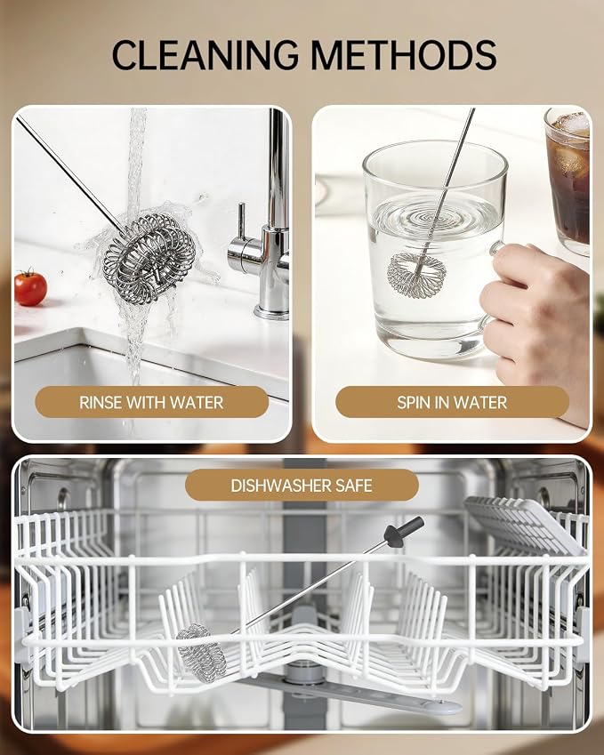CIRCLE JOY Rechargeable Milk Frother Handheld - Image 6