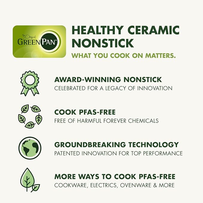 GreenPan Hybrid 8” Nonstick Stainless Steel Frying Pan, APEX Tri-Ply Thermobond - Image 9