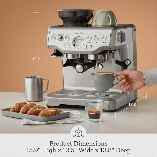 Breville BES870BSXL Barista Express Espresso Machine, Black Sesame - Image 3