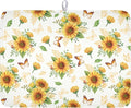 Sunflower Dish Drying Mat for Kitchen Counter Summer Yellow Floral Microfiber by Unknown