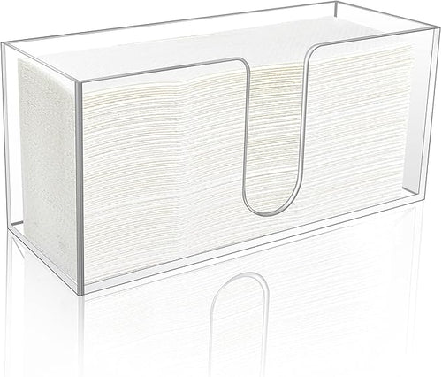 1 Pack Acrylic Paper Towel Holder, Countertop Napkin Dispenser by CDIVEFTN