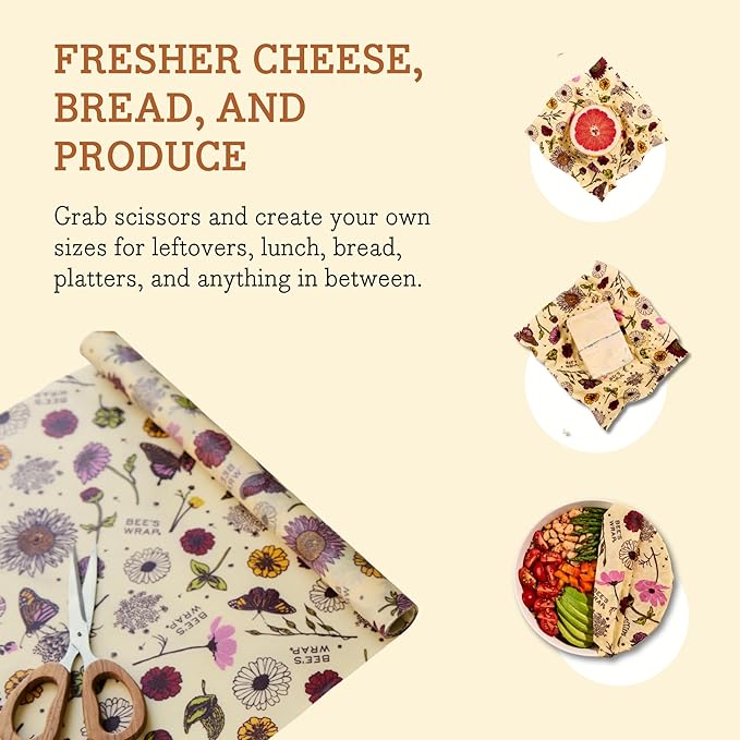 Bee's Wrap Vegan Beeswax Wraps for Food - Image 5