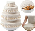 Set of 4 Reusable Cotton Bowl Covers by Unknown