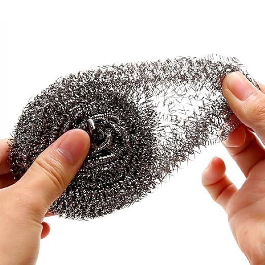 KTOJOY 6 Pack Stainless Steel Wool Scrubber, Scrubbing Scouring Pad, Steel Wool - Image 3