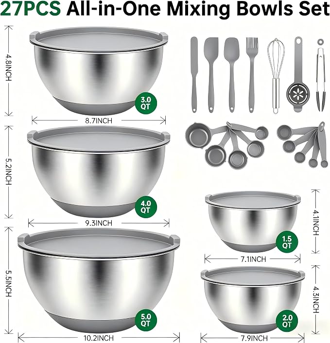 Deedro Premium Mixing Bowls - Image 2