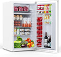 COWSAR 3.1 Cu.ft Mini Dorm Fridge for Bedroom Apartment Office, White | Reversible Single Door, Adjustable Thermostat, Energy Saving, Remove Glass Shelves, Compact Small Fridge for College Dorm by COWSAR