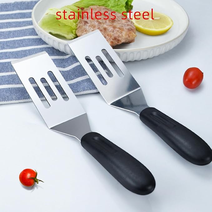 2-Pieces Small Metal Spatula Set, Mini Metal Spatulas - Image 6