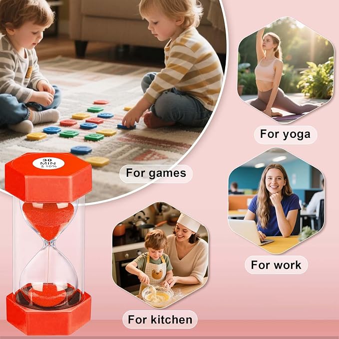 Hourglass Sand Timer 1 Minute, Unbreakable 1m Sand Clock, Plastic SandWatch 1 - Image 6