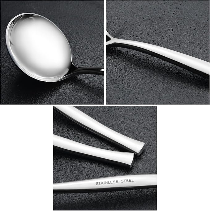 Small Stainless Steel Gravy Soup Ladles, Gravy Ladle Spoon, 8 Pieces - Image 3