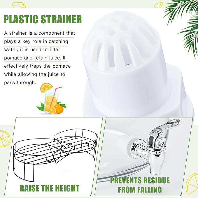 Honeydak 2 Pack 4 Gallon Glass Beverage Dispenser - Image 4