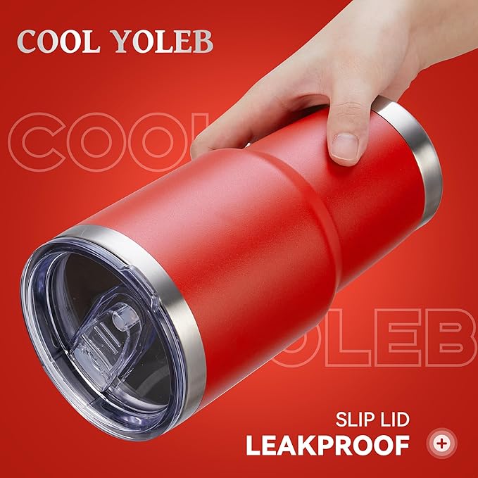 30 oz Tumbler with Lid Stainless Steel Tumblers Bulk Vacuum Insulated Cup Reusable Powder Coated Travel Mug Double Wall Leak Proof Cups Keep Cold Drinks for 12 Hours Wine Red, Set of 4 - Image 2