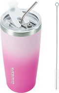 BJPKPK 20oz Stainless Steel Tumbler with Lid And Straw, Double Wall Vacuum Coffee Cup, Travel Mug for Ice Drink and Hot Beverage, Insulation Travel Tumblers Cups,Cherry Blossom by BJPKPK