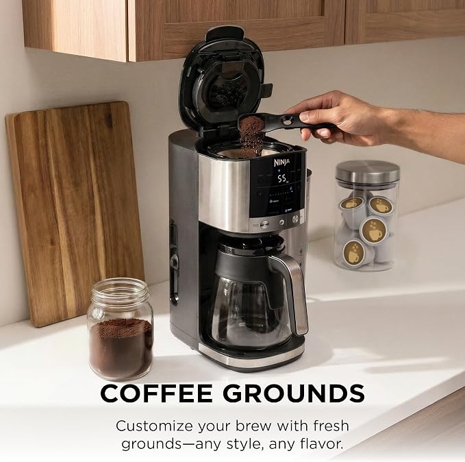 Ninja DualBrew Coffee Maker, Grounds & Pods, Stainless Steel, GP161 - Image 3
