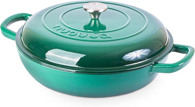 Shallow Cast Iron Casserole by Nuovva