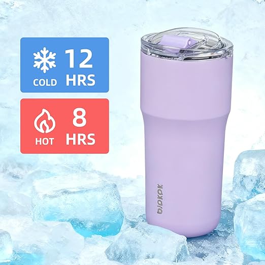 BJPKPK Insulated Tumbler with Lid,24oz Stainless Steel Tumbler,Double Wall Travel Coffee Mug Thermal cup,Keep Drinks Cold and Hot,Black - Image 6