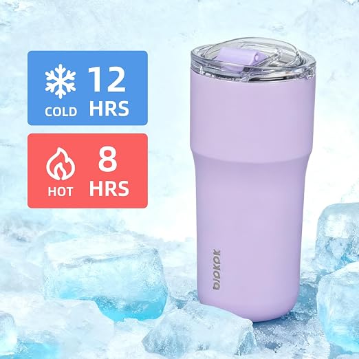 BJPKPK Insulated Tumbler,20oz Stainless Steel Tumbler with lid,Double Wall Travel Coffee Mug Thermal Cup,Keep Drinks Cold and Hot,Pink - Image 6