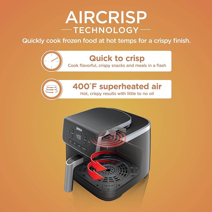 Ninja Air Fryer Pro, 5 Qt, 4-in-1, Grey, AF141 - Image 2