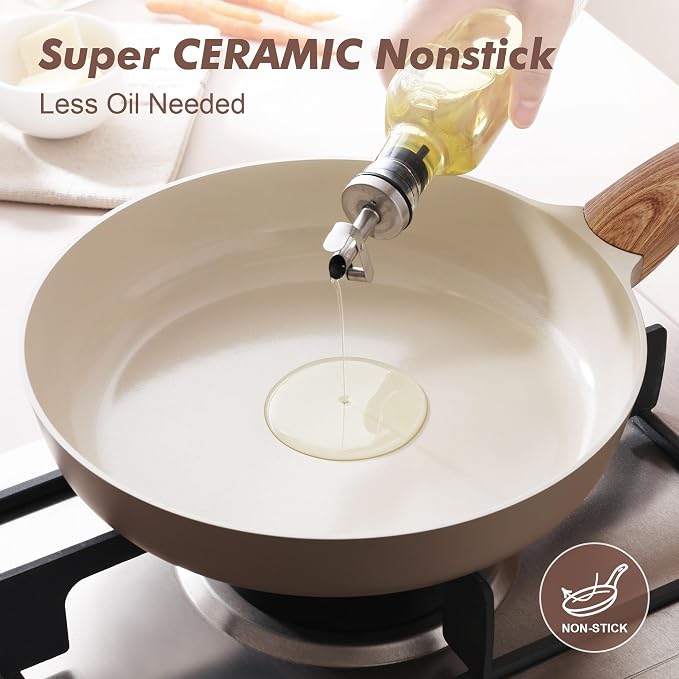SENSARTE Ceramic Nonstick Frying Pan Skillet - Image 7