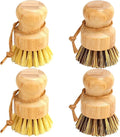 Bamboo Dish Brush Set, Dish Brushes, Durable Wood Dishes Scrub Brush, Natural by Aisuly