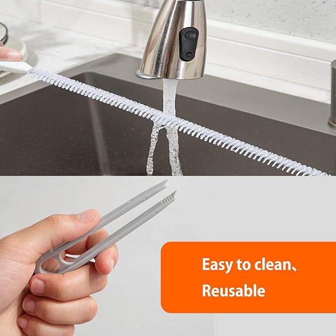 Upgraded Sink Drain Overflow Cleaning Brush, 23.6" Sewer Drain Brush, Bendable - Image 6