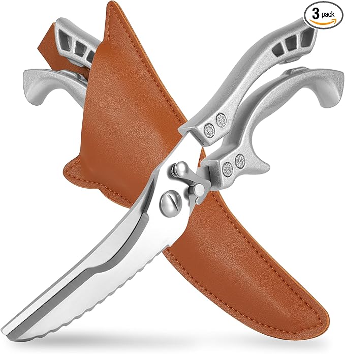 ANDONG Upgrade Heavy Duty Stainless Steel Kitchen Scissors by ANDONG