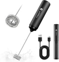 Rechargeable Milk Frother Handheld, 2-IN-1 Dual Spring Whisk Electric Frother by NewEnglandStories