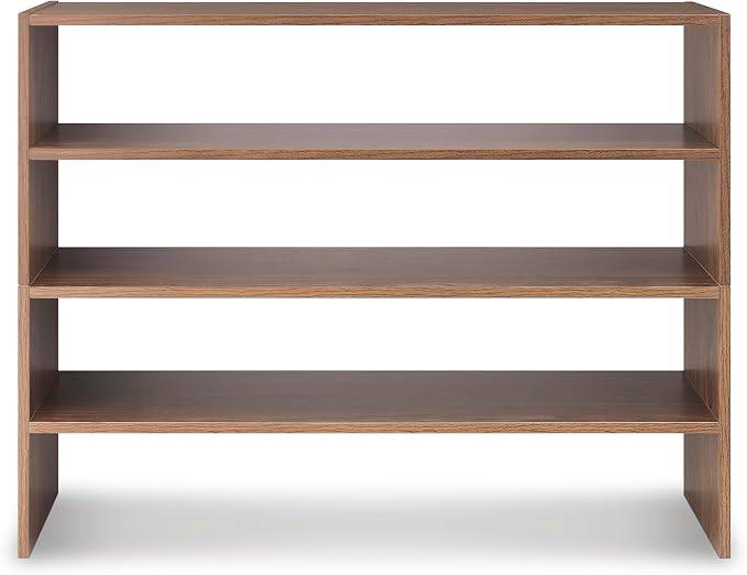 Whitmor Wood Stackable 2-Shelf Shoe Rack, 31 inches - Image 5