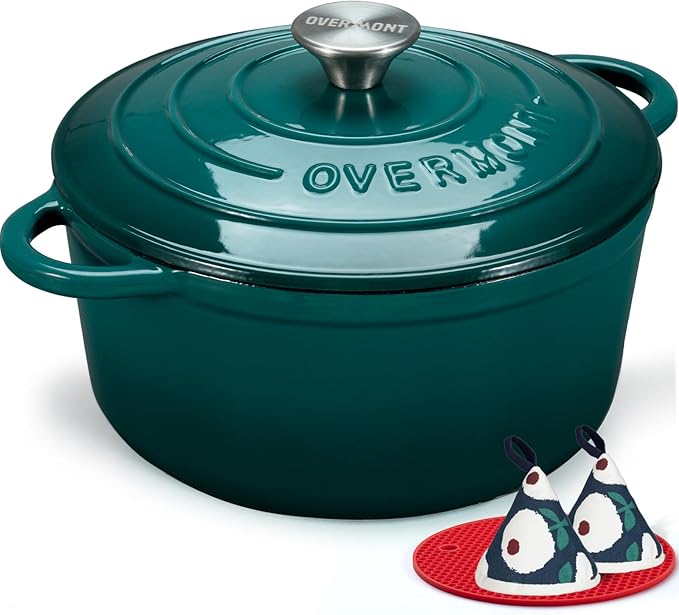 Overmont Enameled Cast Iron Dutch Oven by Overmont