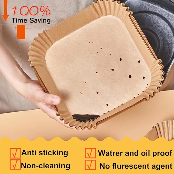 Air Fryer Liners Disposable 9 Inch, 9 inch Air Fryer Liners - Image 5