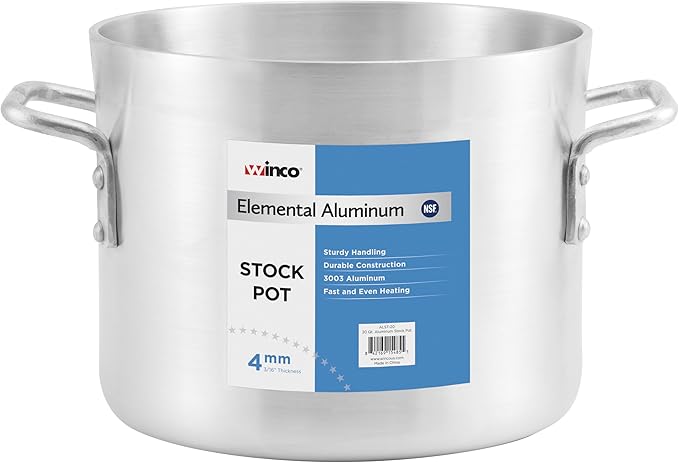 Winco Elemental Aluminum, 16 Qt Stock Pot - Image 6