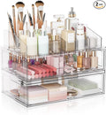 Clear Stackable Makeup Organizer by Aurblozen