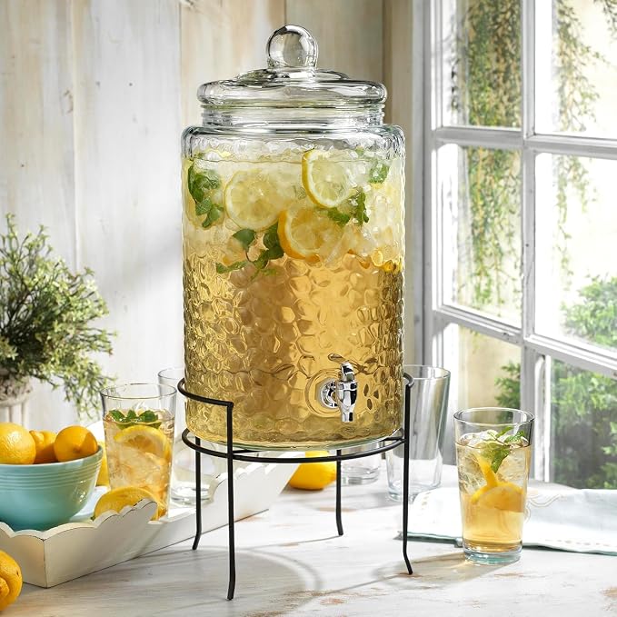 MosJos 3 Gallon Glass Drink Dispenser - Image 2