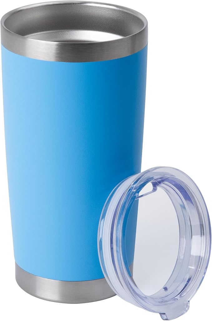 HASLE OUTFITTERS 20oz Stainless Steel Tumblers Bulk, Insulated Travel Cup with Lid, Double Wall Vacuum Coffee Mug for Cold & Hot Drinks 1 Pack, Royal Blue by HASLEOUTFITTERS