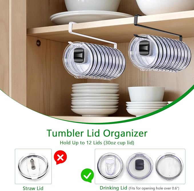 Cup Lid Organizer, Tumbler Lid Holder - Image 3